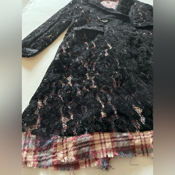 ***SOLD***New Free People Long Lace Black Jacket Blazer - Picture 15 of 17